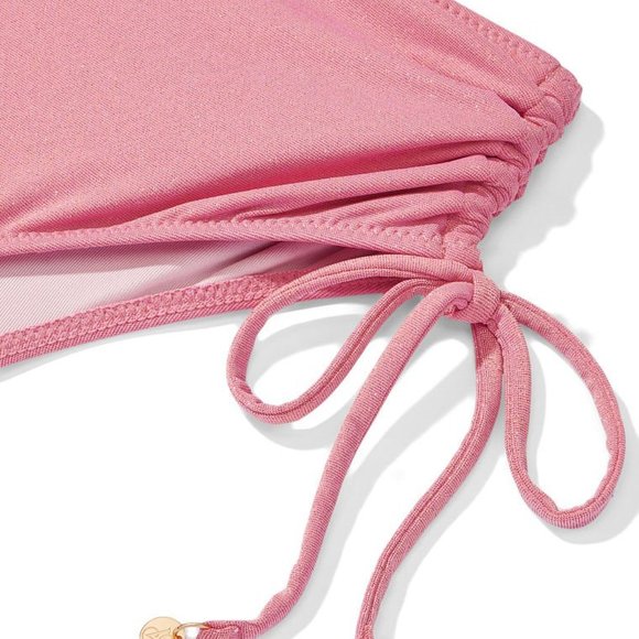 💫VICTORIA'S SECRET SWIM Ruched High Waist Cheeky Bikini Bottom   NWT - Picture 4 of 4